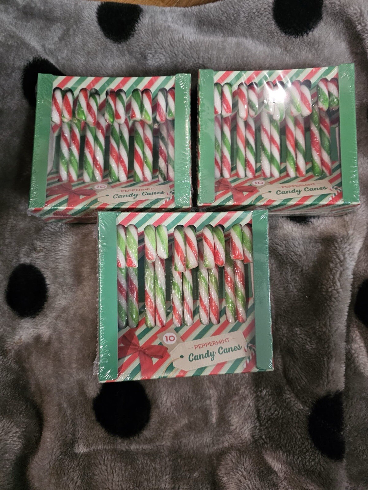 CHRISTMAS CANDY CANES 3 X 10 Tree Peppermint Decoration Sweets Xmas Box Gift