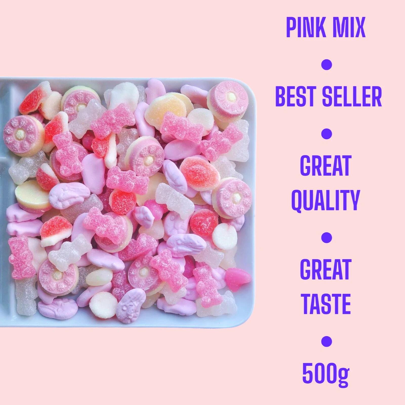 500g Retro Sweets Gift Box Hamper Pick N Mix Candy Happy Birthday Personalised