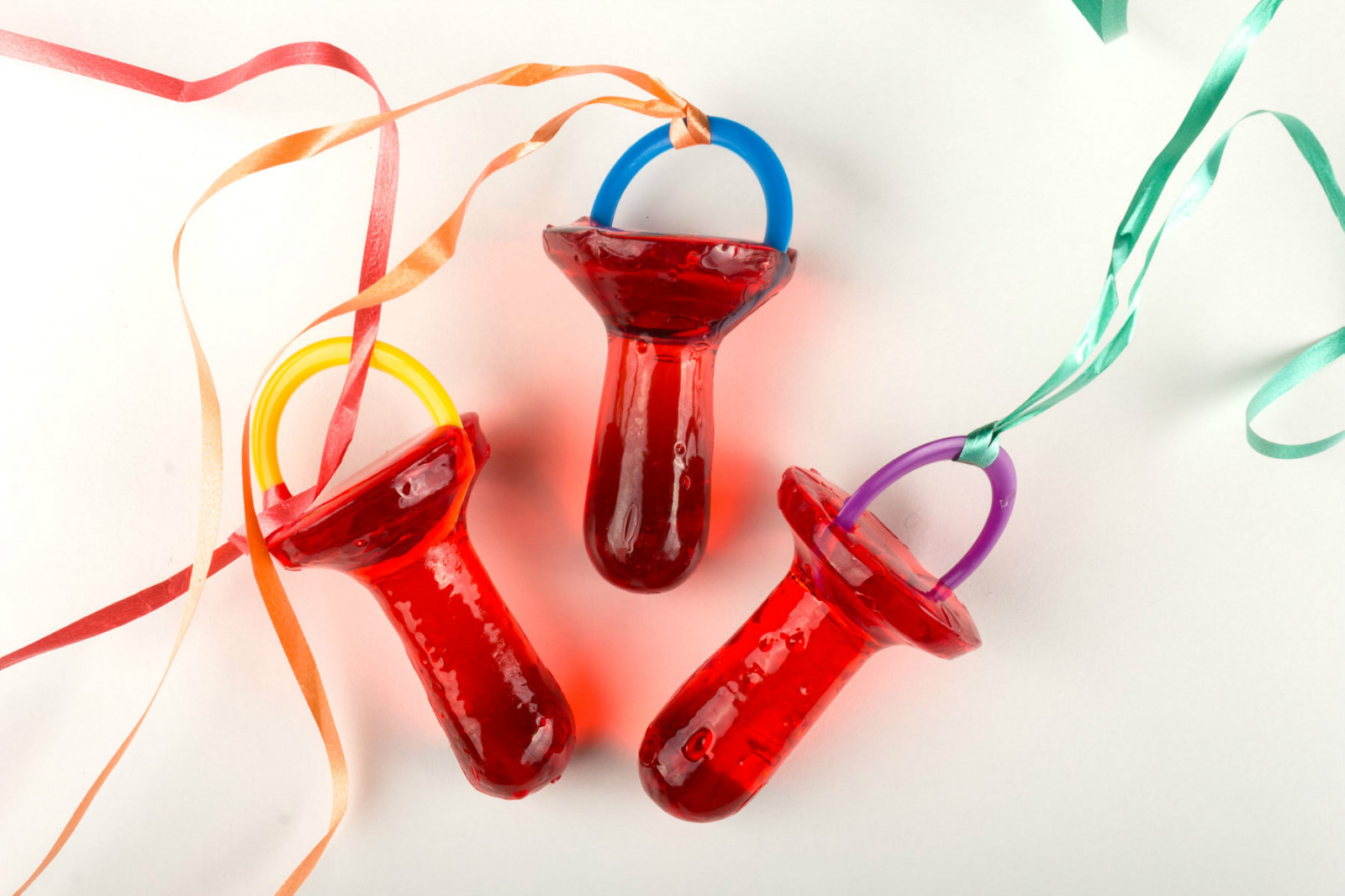 12 LARGE RETRO fairground made in blackpool UK red candy sugar dummy