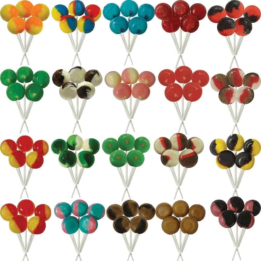 Dobsons Mega Lollies Individually Wrapped Retro 30 Mixed Lollipops Candy Sweets