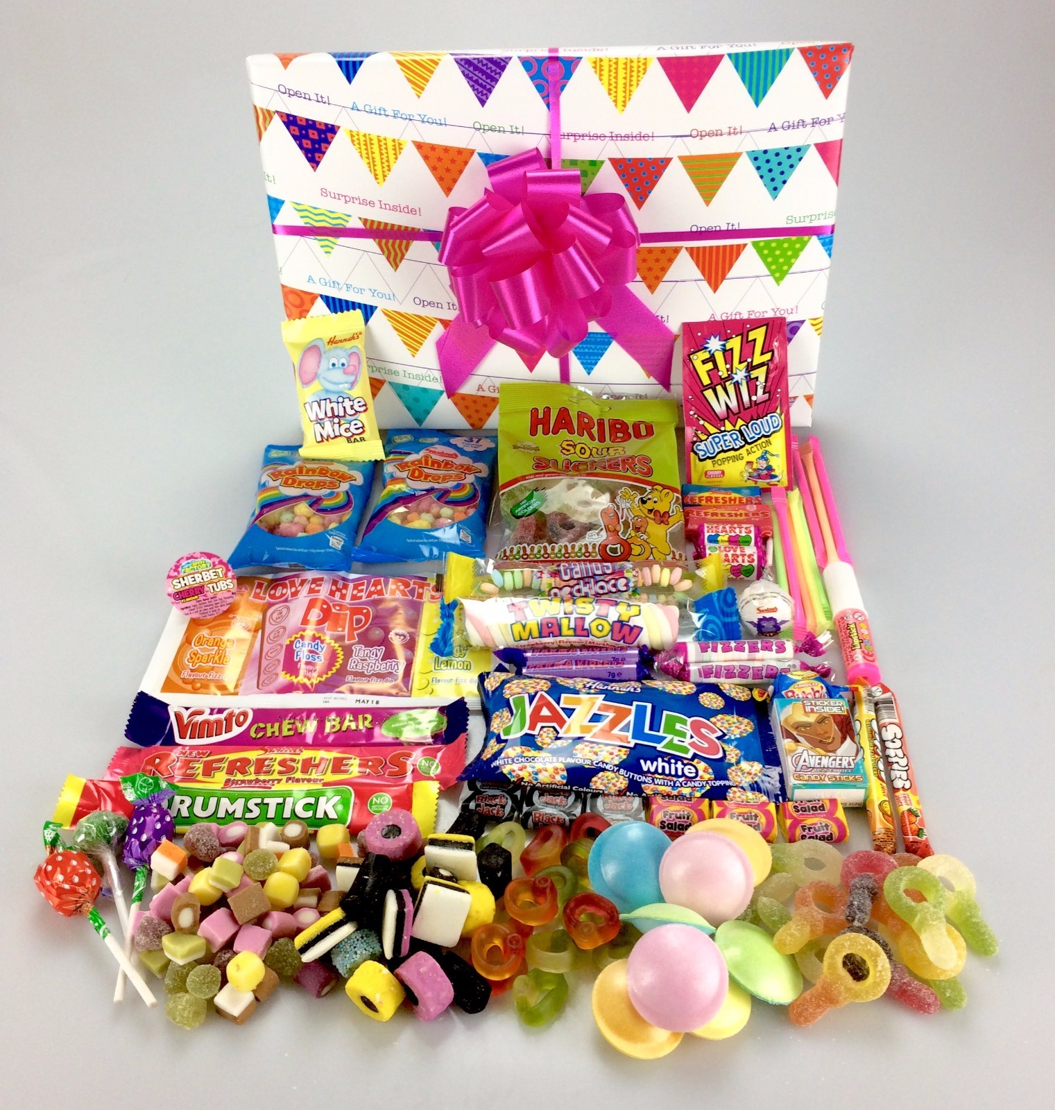 Ladies Gift Box LARGE Retro Sweet & Chocolate Hamper Birthday  Mothers Day